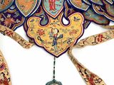 an image of a close up of a decorative object on a white surface