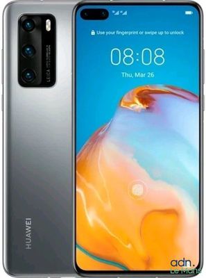the back of a gray smartphone with a camera on it