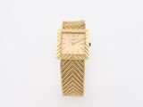 an 18k yellow gold ladies ' s wrist watch