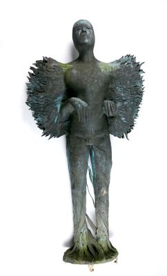 Robert CONTE (1925-2013) « Homme végétal » Bronze patiné non…