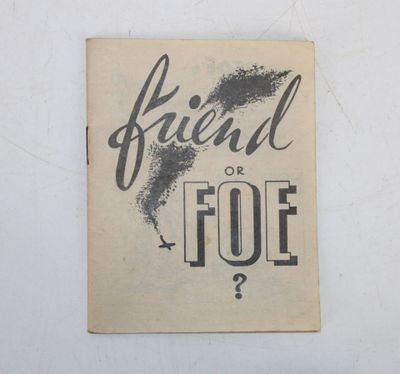 a sign that says frieful or foe on the wall