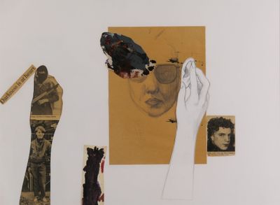 Rita ACKERMANN (née en 1968) attribué à. Darkness is at hear…