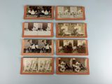 several old black and white photos of people sitting on a couch