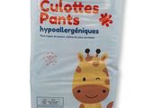 a close up of a bag of diapers with a giraffe on it