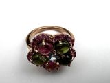an image of a close up of a ring on a white surface