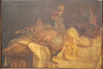 une photo d'une peinture représentant une nature morte