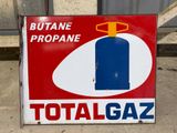 a sign that says butane propane total gaz on it