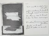 a black and white photo of a piece of paper with writing on it