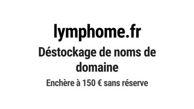 Nom de domaine lymphome.fr. Catégorie: Santé et médical.