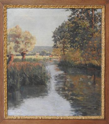 DOMBASLE - Fin XIXeme Bords de rivière.