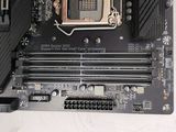 a close up of a motherboard with a cpu on it