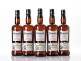 four bottles of dew ' s 12 year old blended whisky