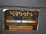 a sign that says kubota on the side of a machine