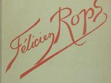 the cover of a book with a red lettering on it