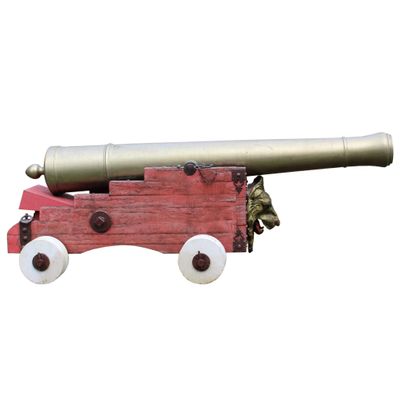 Canon de marine dans le goût du XVIIIème siècle, reproductio…