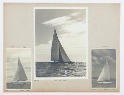 une vieille photo d'un voilier naviguant sur l'océan