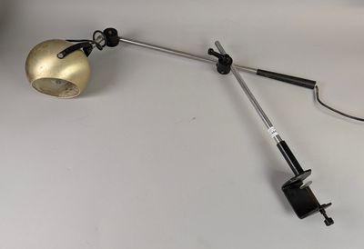 an image of a lamp that is on a white table