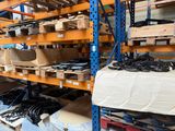 many boxes and boxes on the shelves in the warehouse