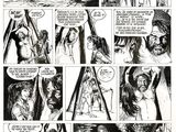 a page from the comic strip of the first issue of the walking dead