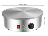plaque de cuisson électrique en acier inoxydable avec minuterie