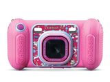 Appareil photo numérique rose orné d'un motif Hello Kitty, présenté sur fond blanc