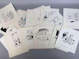 beaucoup de dessins posés sur la table