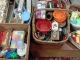 a table with a bunch of different items on it