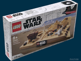 a box with a lego star wars set inside of it
