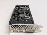 a close up of a video card on a white surface
