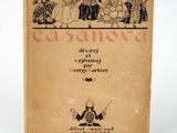 un vieux livre sur lequel est dessiné un groupe de personnes