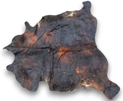an image of a piece of cow hide on a white background