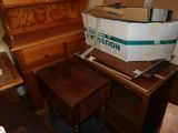 a box on top of a dresser in a room