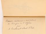 an old envelope with a handwritten letter on it