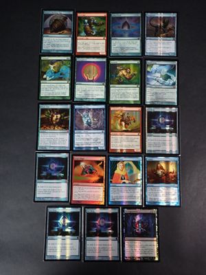 a lot of cards that are on the table