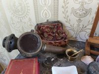 Lot comprenant : bourse, lampe de mineur, deux lanternes de … (photo 3)