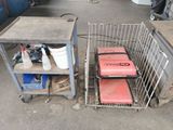 two carts that are sitting next to each other