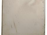 an old photo of a white wall with a white background