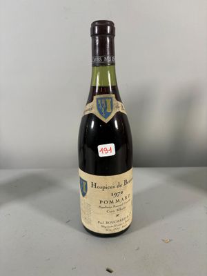 1 btlle Hospices de Beaune, Paul Bouchard, Pommard, 1972.