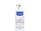 un flacon de lotion hydratante sur fond blanc, muni d'un bouchon vert