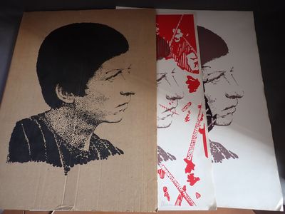 ALLAUME, portrait de Gabrielle RUSSIER, lithographie non num…