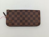 louis vuittou wallet purse in brown checkerboard