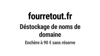 Nom de domaine fourretout.fr. Catégorie: Mode et textile.