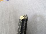 a close up of a purse with a zipper on it
