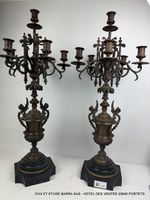 Belle paire de candélabres en bronze - Epoque fin XIXème - H… (photo 2)