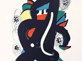 une image représentant un tableau d'un chat noir à la queue blanche