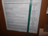 a picture of a box with a list of items in it