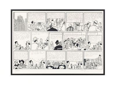 un dessin en noir et blanc tiré d'une bande dessinée