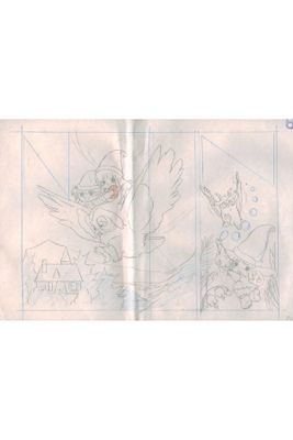 deux pages d'un livre d'histoires avec l'image d'un chat et d'un chien