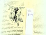 a piece of paper on top of a book with a drawing on it