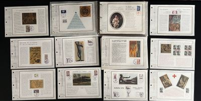 [Philatélie]. [France]. [Premier jour]. ALBUM de timbres obl…
